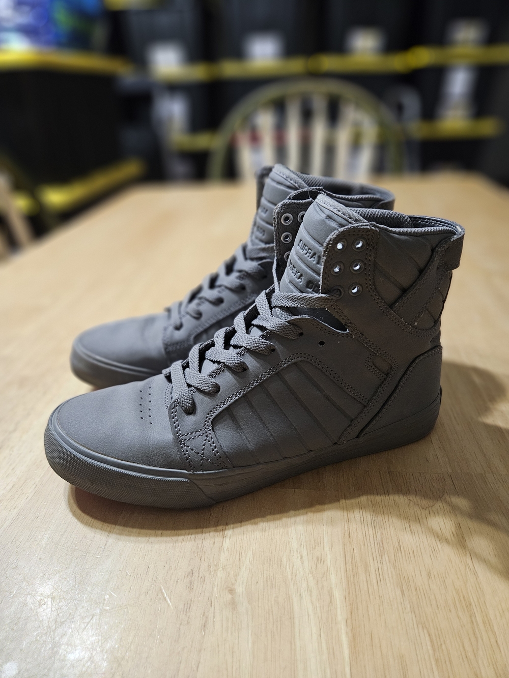 SUPRA SKYTOP Grey S18281 US Size 8 Chad Muska Rare OG Skate Shoes @S2